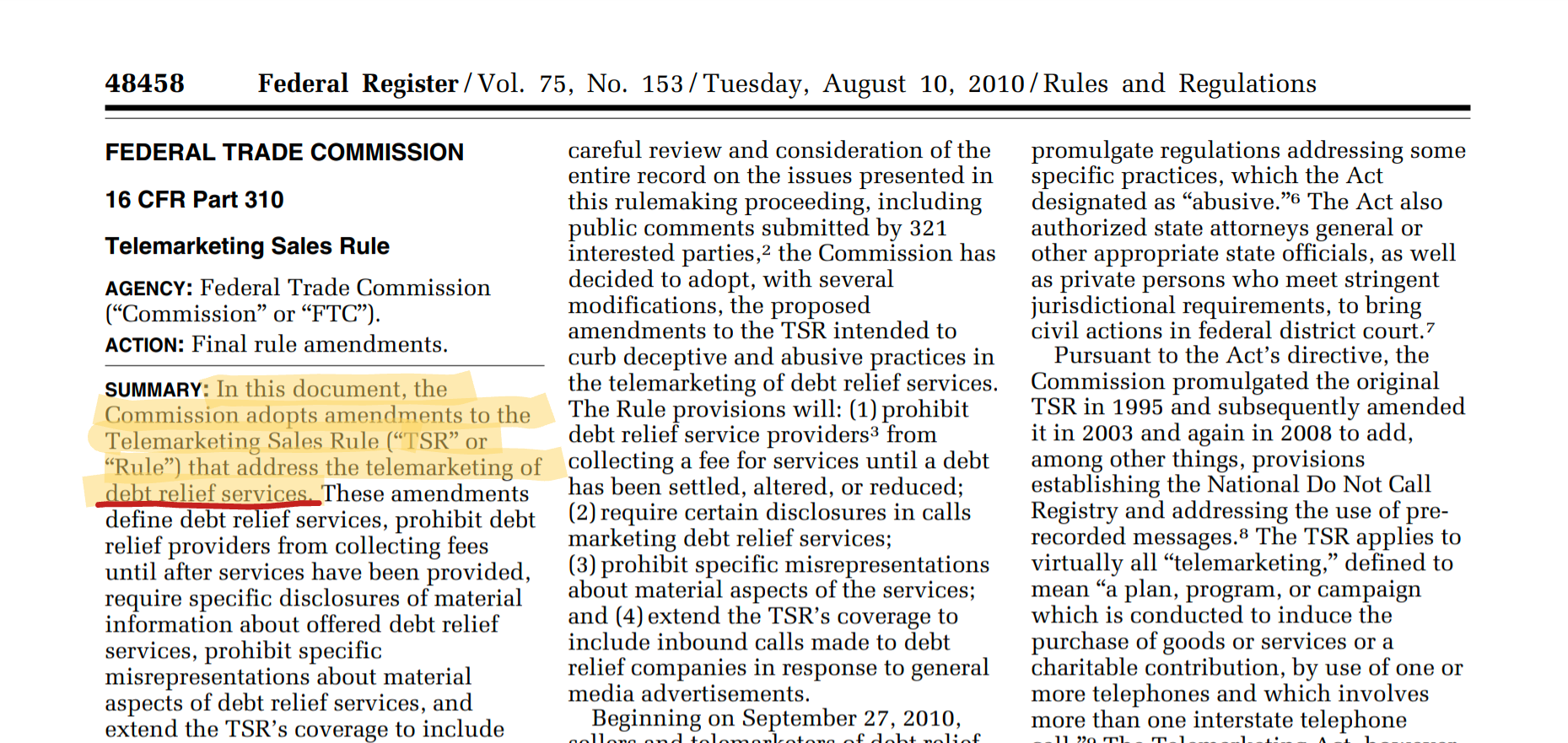 FTC permits escrow for debt settlement fees. What about credit repair?